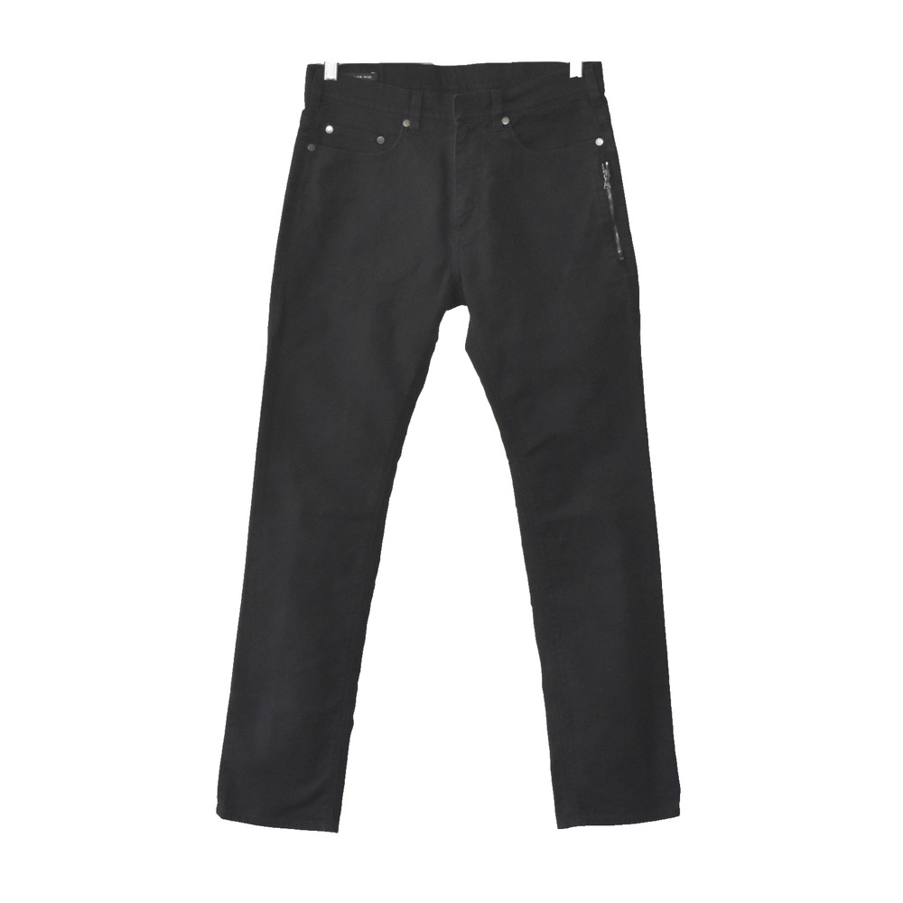 B5 Auth NEIL BARRETT Black Slim Fit Low Rise Jeans BDE66G 4800 Size 30